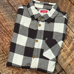 Boys Wrangler Checkered Button-down Shirt - Size 14-16